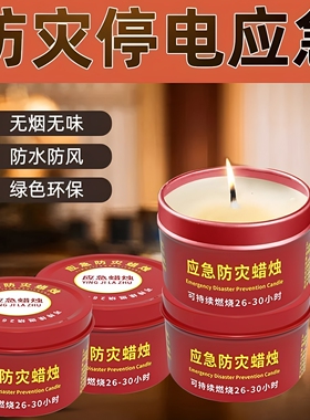 应急家用无烟无味防风防水蜡烛