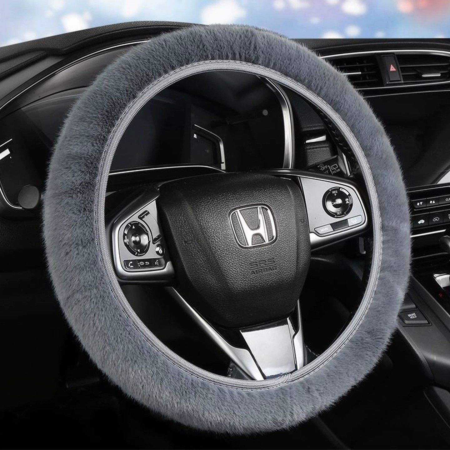 汽车方向盘套冬季毛绒柔软舒适弹力松紧汽车把套保暖防滑仿水貂毛,淘宝优惠券,粉丝福利购,淘宝优惠卷