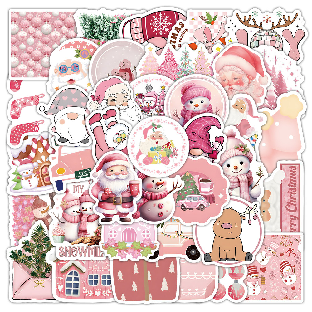 427张圣诞贴纸水杯可爱卡通圣诞老人礼物节日麋鹿树糖果雪花咕卡手帐diy桌面手机壳行李箱贴墙贴装饰素材贴画,淘宝优惠券,粉丝福利购,淘宝优惠卷