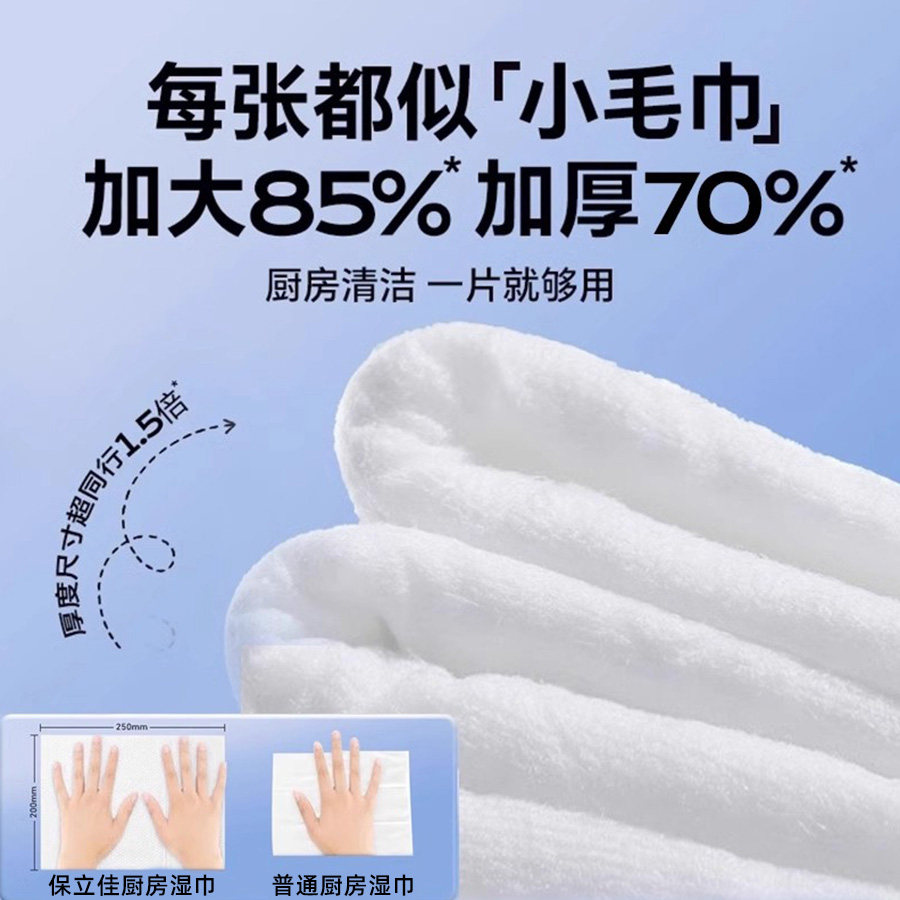 厨房清洁湿巾家用湿巾一次性厨房专用纸巾干湿懒人抹布两用去油污,淘宝优惠券,粉丝福利购,淘宝优惠卷