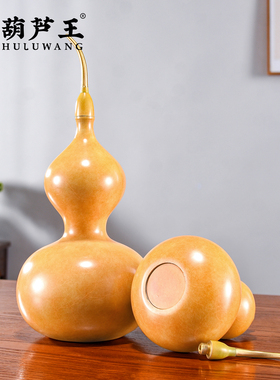 铜葫芦摆件开口空心店铺招财装饰