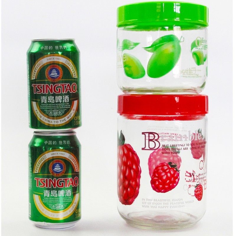 紫丁香玻璃罐储物罐玻璃瓶大码透明无铅带盖厨房家用杂粮罐密封罐,淘宝优惠券,粉丝福利购,淘宝优惠卷