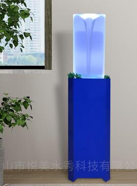 厂家直供可定圆柱漩涡水帘景观水帘缸水族馆游乐园装饰漩涡水帘