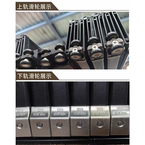 全铝合金折叠门PC透明高清水晶板隐形推拉门空调厨房卫生间隔断门 - 图0
