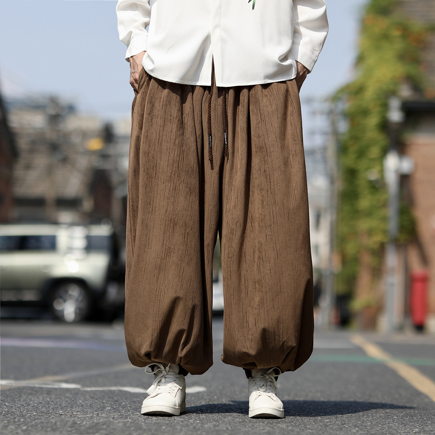 中国风男式灯笼裤宽松哈伦裤国潮休闲长裤加大码束脚裤汉服男裤子,淘宝优惠券,粉丝福利购,淘宝优惠卷