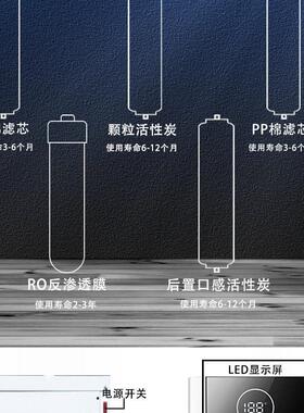 立式温热一体饮水机直饮净水器商务公管线机RO反渗透开水器