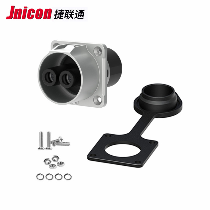 jnicon MJ32自锁2芯120A防水连接器 电动汽车充电桩插头 UL认证 - 图1