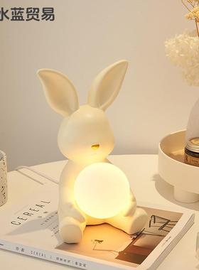 ins少女台灯卧室儿童台灯女孩房装饰公主风送闺女生日小夜灯