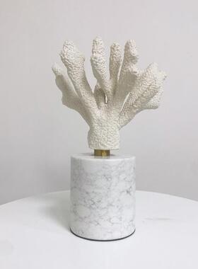 侘寂风珊瑚石装饰品氛围肌理感工艺品小众个性家居艺术客厅摆件