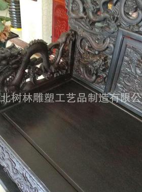 纯铜龙椅雕塑 明清帝王宝座龙椅屏风铜雕 皇帝龙椅 河北唐县铜雕