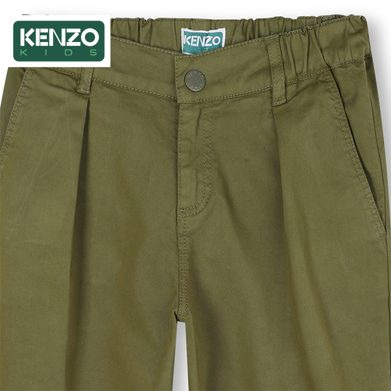 【2025秋冬新品】KENZO KIDS童装儿童休闲宽松直筒长裤K61439 - 图2