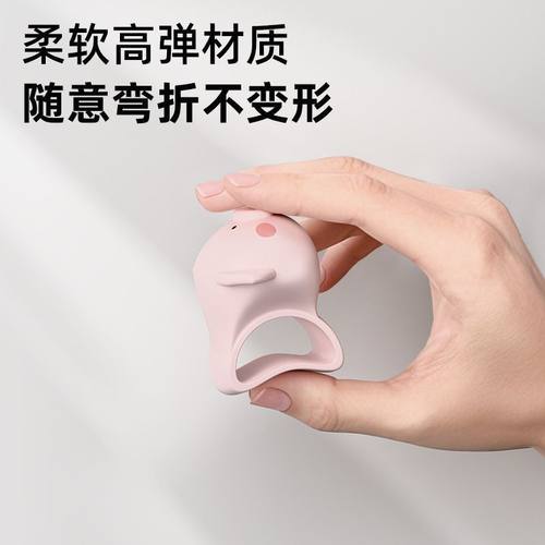 萌猪猪硅胶门碰门把手防撞圈静音墙面防碰撞橡胶免打孔门后阻尼器 - 图3