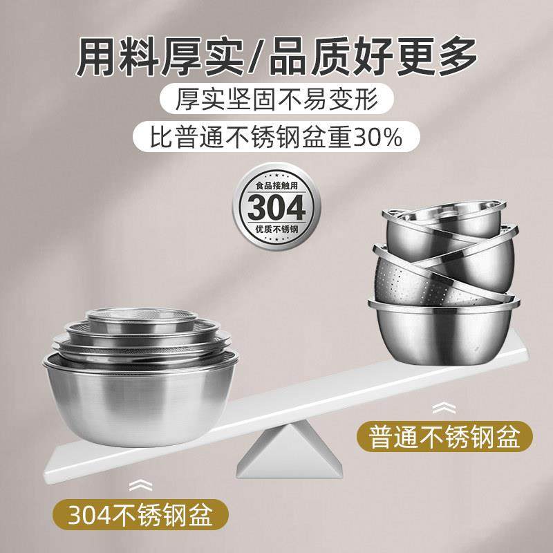 不锈钢洗菜盆沥水篮厨房洗水果淘米滤水篮漏网筛家用洗菜淘菜漏盆,淘宝优惠券,粉丝福利购,淘宝优惠卷