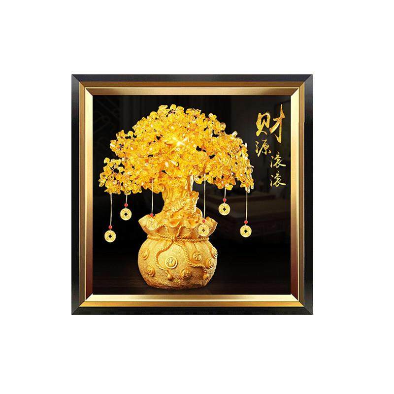 发财树钻石画满钻新款2025摇钱树5d点贴钻十字绣招财进宝客厅餐厅,淘宝优惠券,粉丝福利购,淘宝优惠卷