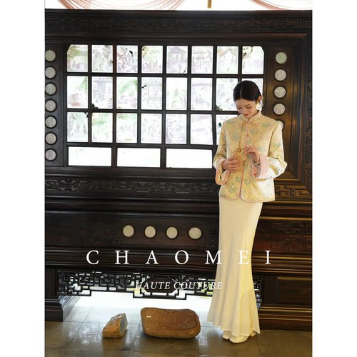 【冬日信笺】冯（CHAOMEI国风新中式冬季刺绣新国标90%羽绒服女 - 图3