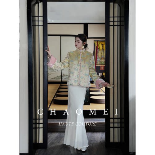 【冬日信笺】冯（CHAOMEI国风新中式冬季刺绣新国标90%羽绒服女 - 图2