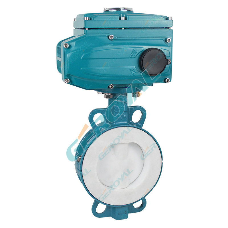 厂家直销 D971F46电动衬氟蝶阀 PTFE/PFA碳钢衬四氟 电动对夹蝶阀,淘宝优惠券,粉丝福利购,淘宝优惠卷