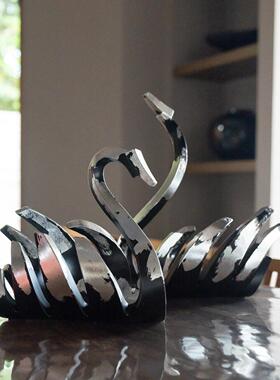 Dnnni线条天鹅摆件家居客厅电视柜酒柜现代简约样板间卧室艺术品