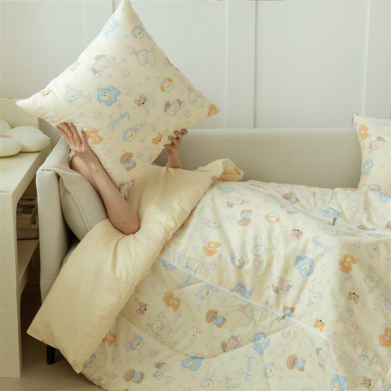 卡通抱枕被子两用可折叠汽车载靠枕办公室午休毯空调被二合一 - 图1