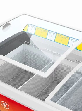 雪糕柜冰淇淋冰柜冷冻柜大容量卧式超市速冻柜商用展示柜海鲜饮料