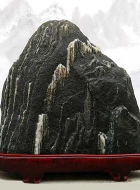 正宗泰山石敢当镇宅家用补角办公室靠山石头摆件庭院微景观鱼缸石