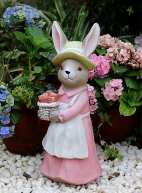 兔子花园摆件别墅庭院装饰户外卡通园林景观雕塑小品彷真动物摆设