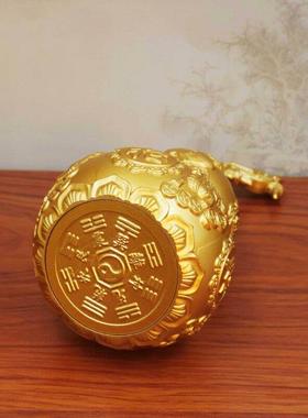 黄铜龙头貔貅葫芦开口铜葫芦铜摆件家居客厅玄关办公室摆设工艺品