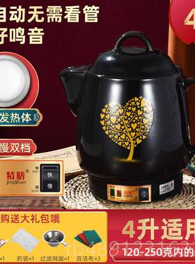 正品3L4L5L7L10L1L14L16L自动2中全药壶煎药锅电煎中医壶砂锅锅煮
