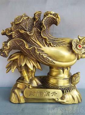 正品铜白菜摆件纯铜葫业芦百福禄家客厅办公室装财饰品开礼品聚居