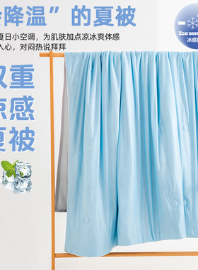 新款云母凉感丝冰淇淋夏凉被床上用品空调被学生宿舍夏被一件代发