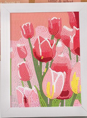 花卉钻石画儿童手工diy大小钻钻石贴画花朵雏菊砖石画厂家批发