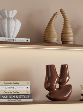 中古风侘寂复古艺术摆件客厅样板间酒店民宿高级感电视柜小众软装