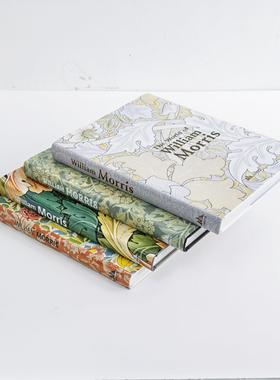 威廉莫里斯作品样板间客厅书房会所饰品摆件艺术画册绿色装饰真书