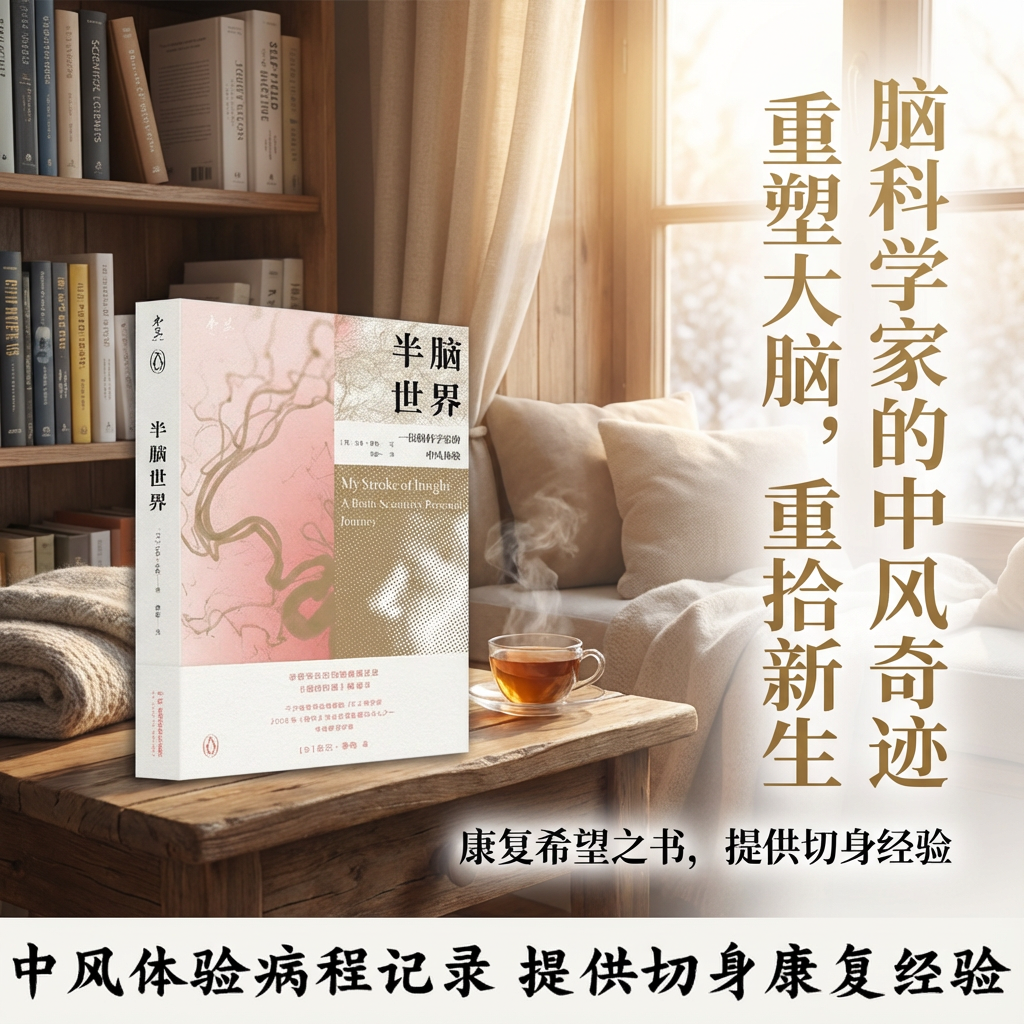 半脑世界中老年保健中医养生健康中风康复建议脑神经科学书籍重塑脑健康心脏之王脑科学家中风体验8年康复自我疗愈记录经典之作,淘宝优惠券,粉丝福利购,淘宝优惠卷