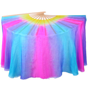 红舞鞋舞蹈扇舞丹青双面多色舞蹈扇子加长秧歌跳舞古典舞扇902891