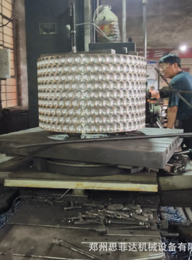球型窝耐磨压辊模具 压球成型设备配件 合金材质压球机辊皮