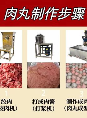 高速肉丸打浆机25型29型打浆机潮汕商用瘦肉丸肉羹福鼎肉片鱼丸机