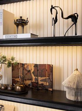 宋代美学新中式国风禅意艺术摆件书房茶室博古架高级感办公室摆设