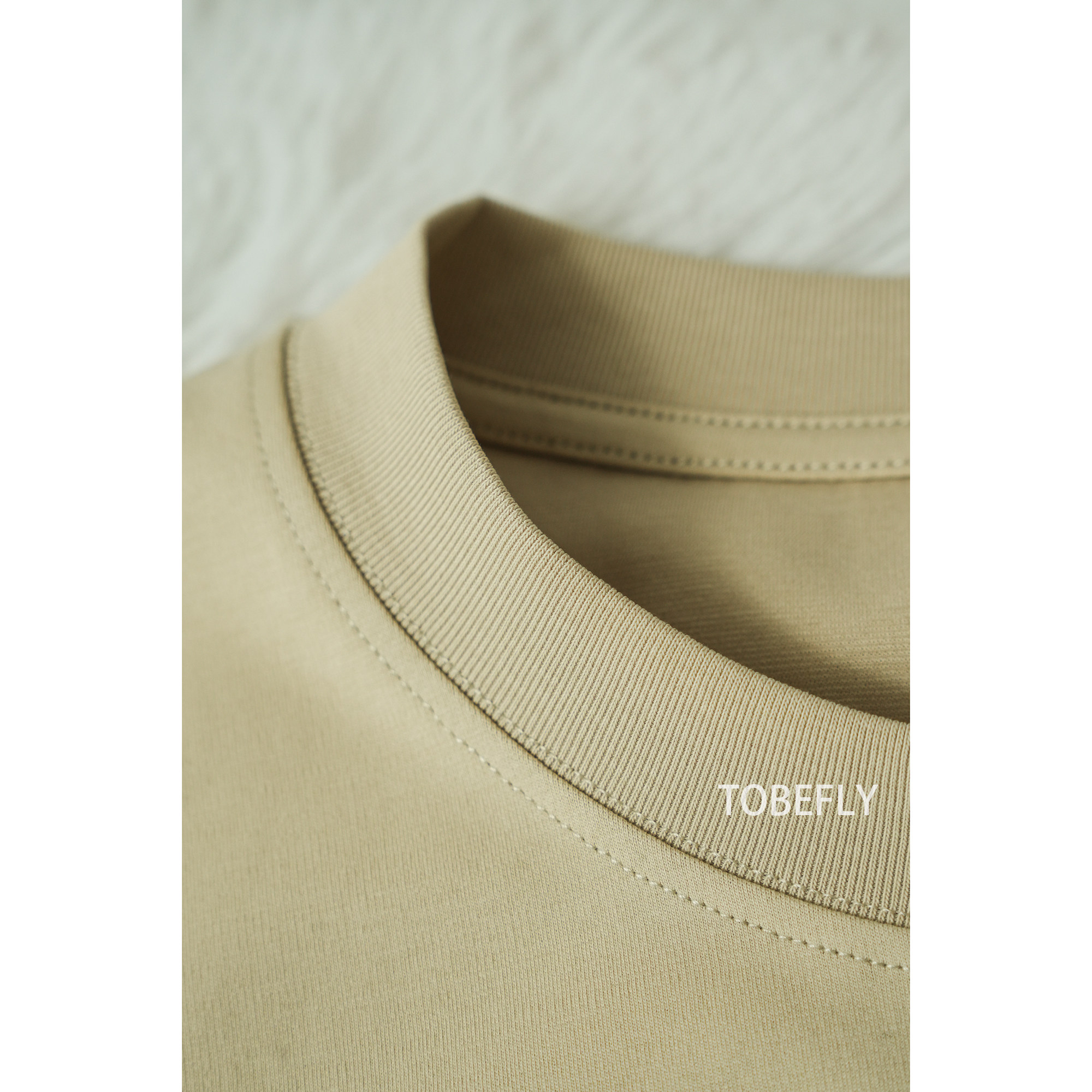 Tobefly280g男女款“凉感防晒”匠心T 宽松圆领5分袖短袖T822