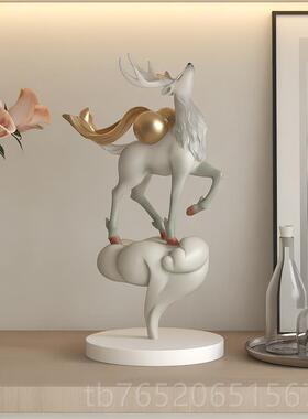 正品轻麋鹿桌面摆件家居新饰品装奢客厅电视柜酒柜玄关饰品乔迁居