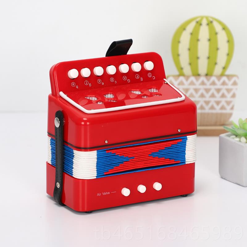 高档儿童8贝斯17键儿童手风琴童乐色器日玩儿具音钢琴烤漆宝宝生 - 图1