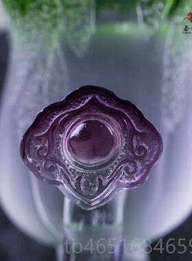 高档琉璃家居装饰品玉白菜店铺乔迁如礼物招财开客厅前台摆件百业