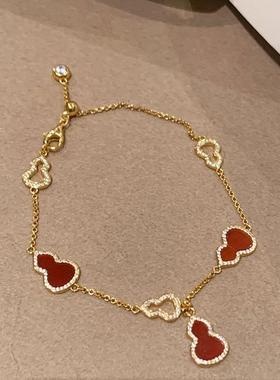 “新年红福禄”显白红玛瑙葫芦