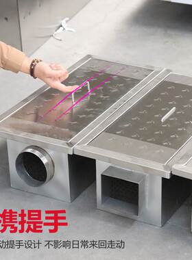 商用地沟款隔油池餐饮304不锈钢油水分离器工业三级沉淀池地埋式