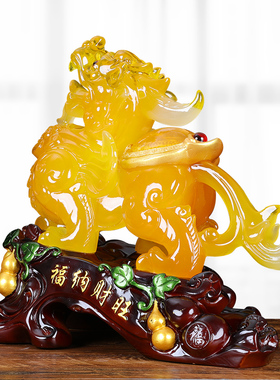 貔貅招财摆件一对客厅酒柜办公室桌面装饰品公司乔迁店铺开业礼品