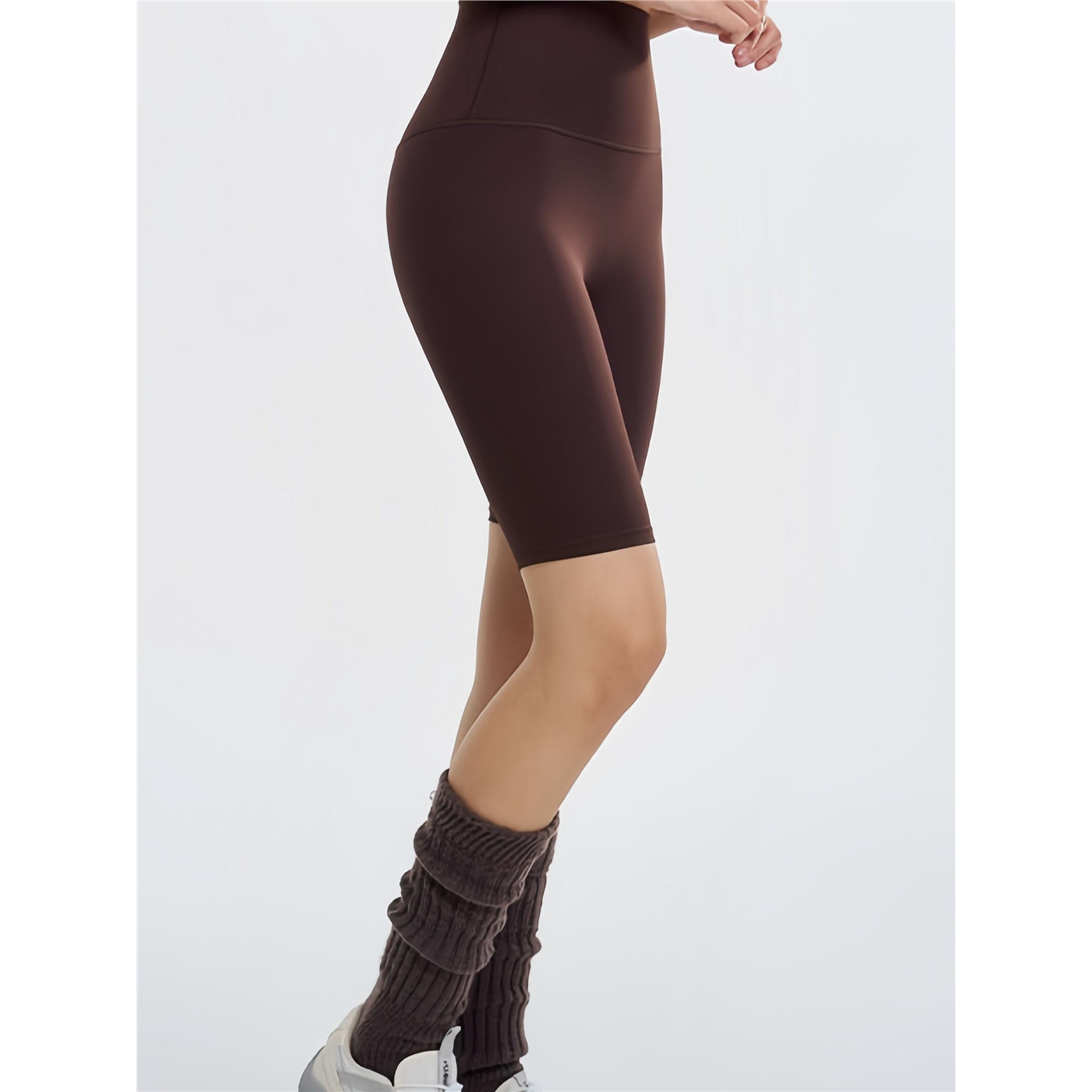 美国nomalo腰速干裤女瑜伽紧身普拉提臀高裤五分裤提收腹透气训练 - 图2