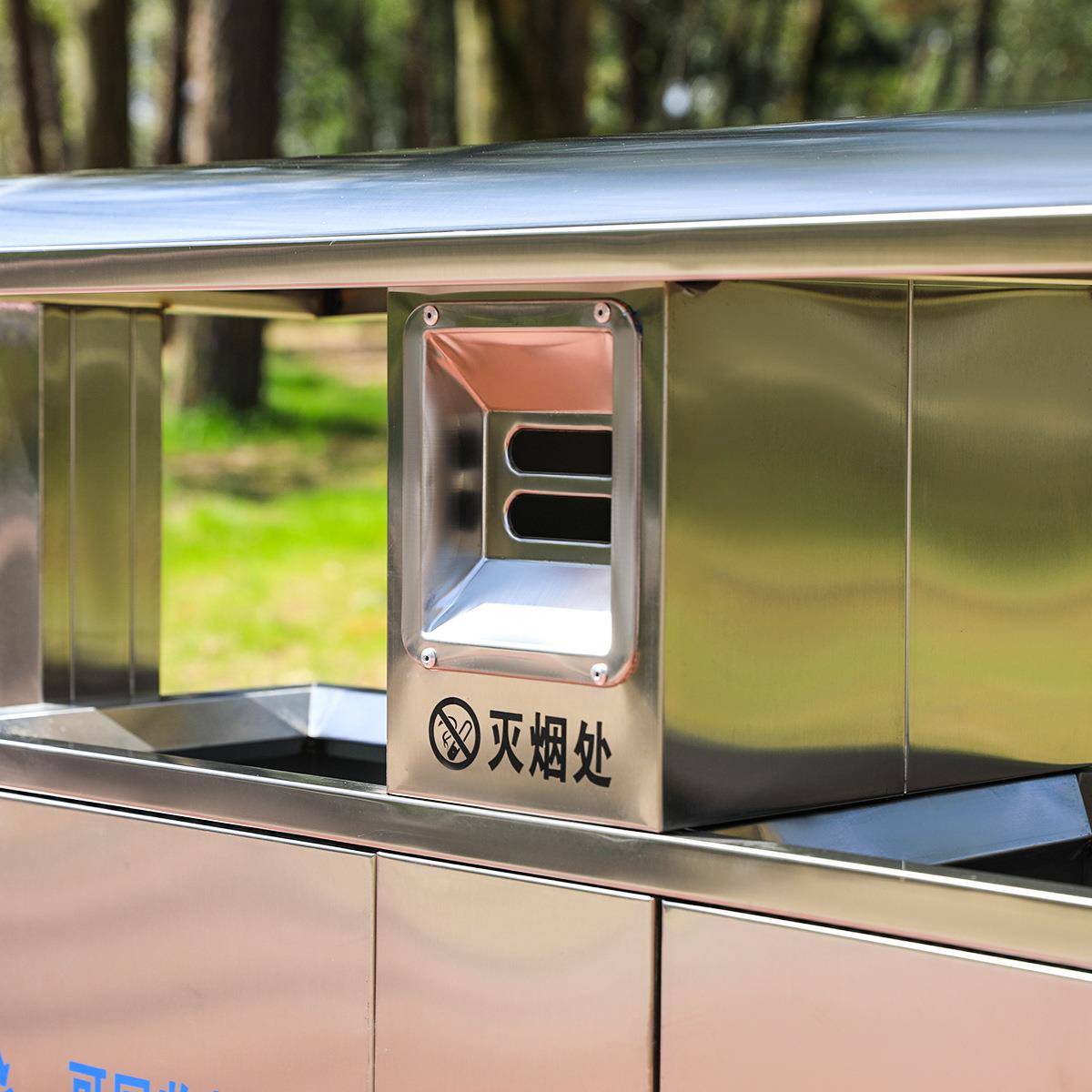 厂家校园公共场合市政环卫果皮箱户外垃圾桶不锈钢分类垃圾箱 - 图2