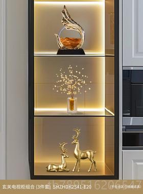 高档酒柜装高饰品办公级画室装饰摆件轻奢档客厅电视柜流沙高风生