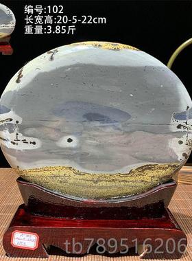 高档天草花石然风景国画石画工艺石品奇观赏石画面石石头水墨家居