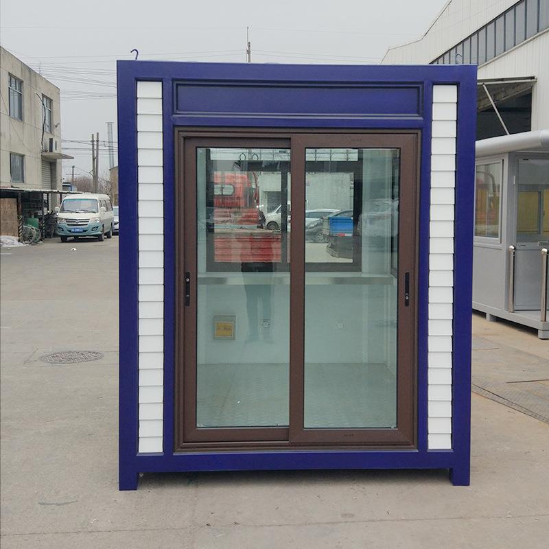 厂家供应钢结构岗亭小区保安室门卫室保安值班室站岗岗亭 - 图0